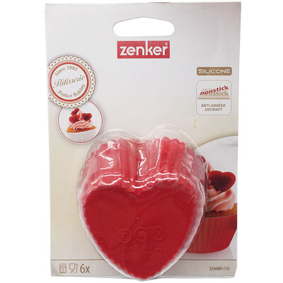 

Germany Falkman Fackelmann Baking Mold Silicone Heart Cake Pattern Cake Pastry Cake Bakery Silicone Baking Tray 6pcs 5236081