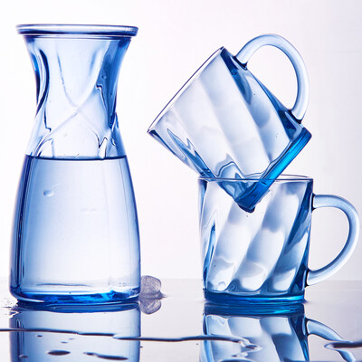 

Jingdong supermarket] hi Bi (Scybe) Oden fashion creative thickening glass cup cold kettle 5 sets