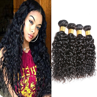 

Malaysian Virgin Hair Water Wave 4 bundles Wavy Curly Weave Human Hair Bundles Malaysian Water Wave Virgin Hair