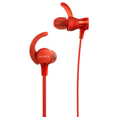 

Sony (SONY) MDR-XB510AS водонепроницаемые спортивные наушники IPX5 / 7 ухо висит красный