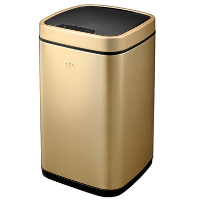 

EKO induction trash cans household free pedal stainless steel intelligent electric trash cans 9288CG champagne gold 6L