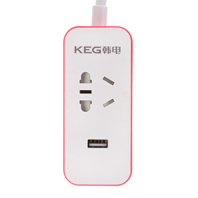 

Han Electric KEG HD-ZSB-01U-R rose red 15 m 1 hole 1USB socket plug plugboard plugboard