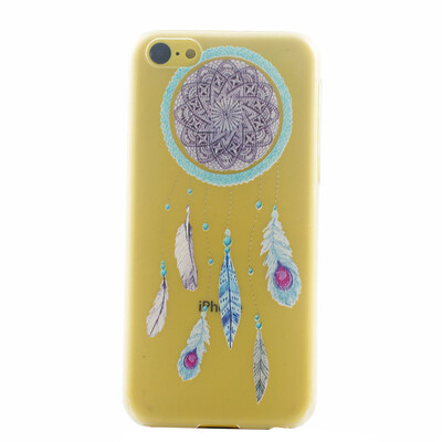

Blue Dreamcatcher Pattern Soft Thin TPU Rubber Silicone Gel Case Cover for IPHONE 5C