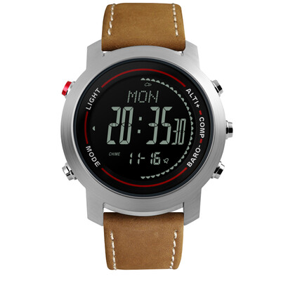 

Bo wheel (BOZLUN) smart watch men's sports meter step pressure high compass multi-function watch MG03 black shell black side black belt