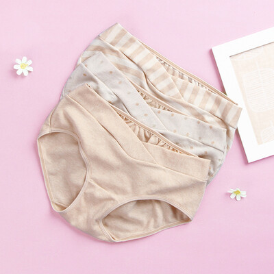 

Will Beilu (WELLBER) color cotton pregnant women underwear low waist cotton belly shorts pregnant women underwear three installed XL code