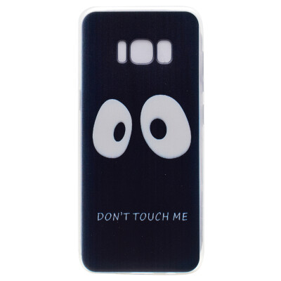 

Do not touch me Pattern Soft Thin TPU Rubber Silicone Gel Case Cover for SAMSUNG GALAXY S8