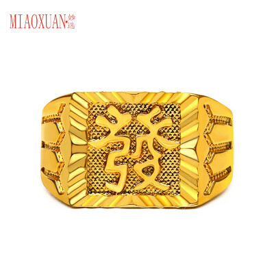 

Wonderful selection of wealthy gold fans gold plated gold ring