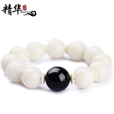 

Essence of Bodhi root with and Tian Yuqing jade Buddha hand string quiet Bi 16mm essence section