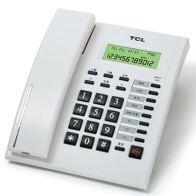 

TCL HCD868 79 TSD Telephone Landline Caller ID Battery Free Handsfree Wall-mounted House Office Classic Corded Fixed Phone Business White