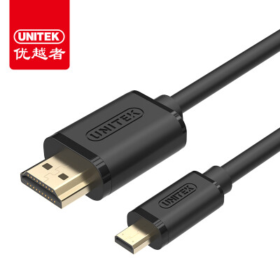 

(UNITEK) Mini HDMI to HDMI cable Mini HDMI video conversion cable 1 meter tablet computer access TV line mini two-way conversion HD line black Y-C151