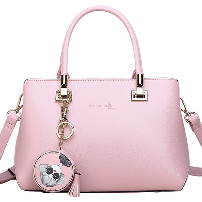 

Fashion style kangaroo BANDICOOT ladies handbag fashion cartoon shoulder bag female Messenger bag 0024 pink