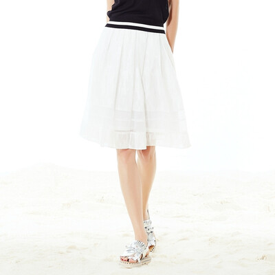 

Wan Wendi Clothing (WANDIAN) чистая пряжа сшивающая юбка белого типа юбка 1162K03020 M