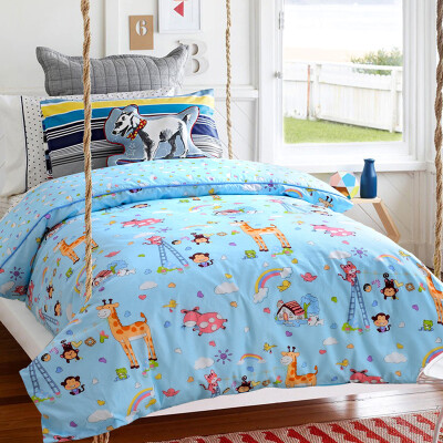 

Polar Cloud Bedding Home Textiles Cotton Sleeper Student Single Cotton Coat Single East African Forest Blue 150 200cm