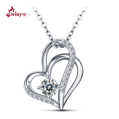 

The only (Winy) 925 silver necklace obsessed with fashion heart-shaped necklace female silver pendant to send his girlfriend