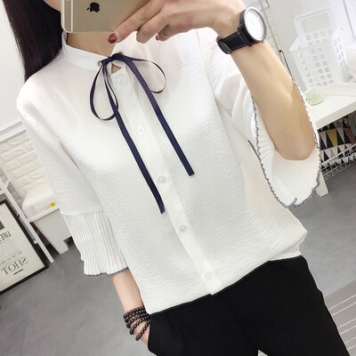 

VIVAHEART Korean Bowknot T-Shirt Women&39s Short Sleeve T-shirt T-Shirt VWCD174238 White