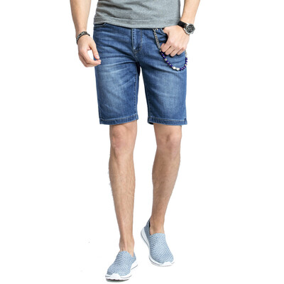 

Camel (CAMEL) men's summer fashion young cat to fit American casual zipper denim shorts male X7U269249A light blue 38