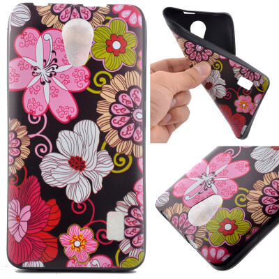 

Color flowers Pattern Soft Thin TPU Rubber Silicone Gel Case Cover for HUAWEI Y635