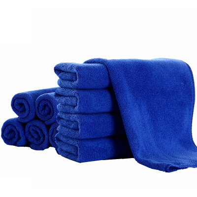 

Kiss of the car 10 pieces of fine fiber towel towel to absorb water 60CM 40CM blue