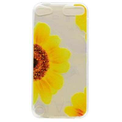 

Sunflower Pattern Soft Thin TPU Rubber Silicone Gel Case Cover for iPod Touch 5