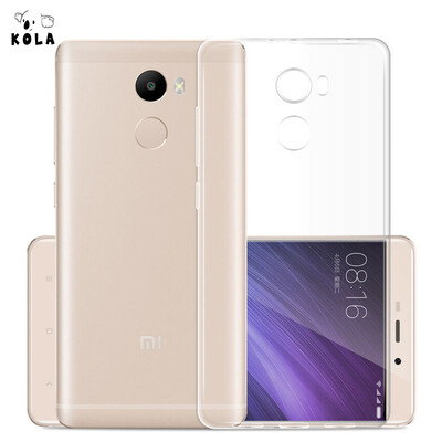 

КОЛА 4 Standard Edition красный рис телефон оболочки прозрачной мягкой силиконовой оболочки ТПУ чехол для красного риса пшена 4 Standard Edition