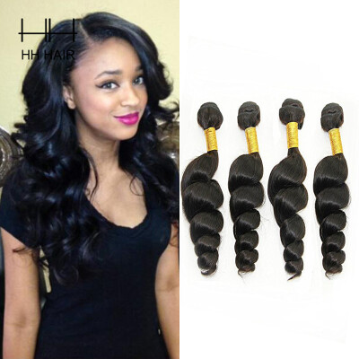 

Malaysian Virgin Hair Loose Wave 4 Bundles Unprocessed Virgin Malaysian Hair Extension Human Hair Weave Bundles 100g Per Bu