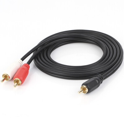 

Akihabara CHOSEAL single lotus revolution double lotus public one two AV audio cable RCA interface line 2 meters QS3001T2