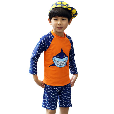 

QIHAI (QIHAI) children swimsuit boys suit swimsuits split five points flat swim trunks hot springs comfortable beach swimwear 7710-1 green  code