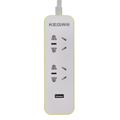 

Han Electric (KEG) HD-ZSB-02U-G 1,8 м 2 отверстие 1USB лимонно-зеленый интеллектуальный яркий разъем штепсельной вилки