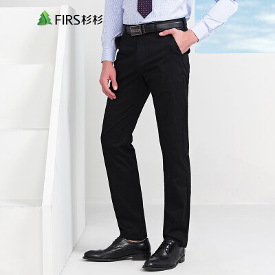 

Shanshan (FIRS) Business casual Korean straight trousers male TFK79B024-5 black 78