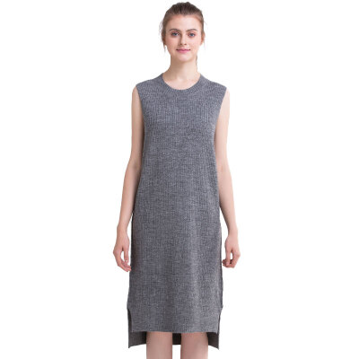 

UR youth women solid color simple wild fashion wool woven dress YU35R9FN2001 in the gray M