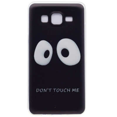 

Do not touch me Pattern Soft Thin TPU Rubber Silicone Gel Case Cover for Samsung GALAXY ON7