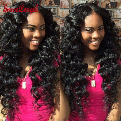 

8A Brazilian Loose Wave Virgin Hair 4 Bundles Loose Wave Brazilian Hair Extensions Grace Length Hair Brazilian Loose Curly Hair