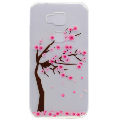 

Cherry tree Pattern Soft Thin TPU Rubber Silicone Gel Case Cover for Huawei G8/GX8