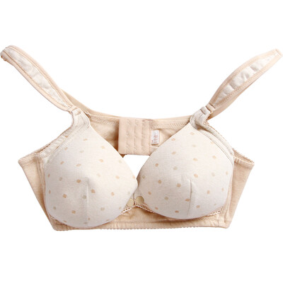 

WELLBER WELLBER color cotton underwear breastfeeding pregnant women underwear bra brace no steel ring breasts breasts 90C