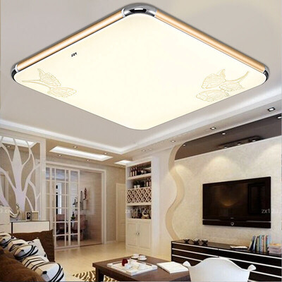 

TCL LED Ceiling Light Cool 30W Three Dimension Modern Simple Living Room Lamp Restaurant Light Bedroom Light Office Lighting Fixture Rectangular Light 52 52 105cm