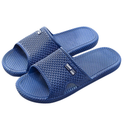 

Jingdong supermarket] love home bathroom floor drag couple home slippers men blue 43 yards LJ82011