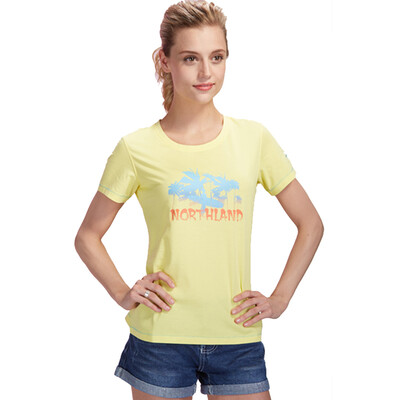 

Northland (NORTHLAND) пару моделей открытый досуг дышащая удобная круглая шея футболка GL052930 почки желтая L-165 (женская)