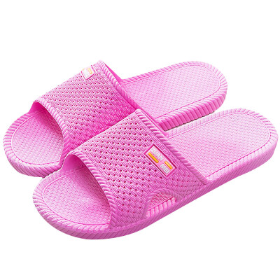 

Jingdong supermarket] love home bathroom floor drag couple home slippers ladies pink 39 yards LJ82011