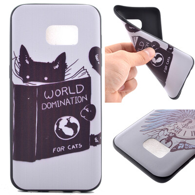 

Cat Pattern Soft Thin TPU Rubber Silicone Gel Case Cover for Samsung Galaxy S7 Edge