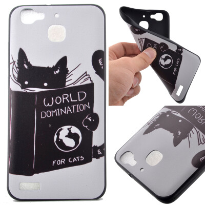 

Cat Pattern Soft Thin TPU Rubber Silicone Gel Case Cover for Huawei Enjoy 5S/GR3