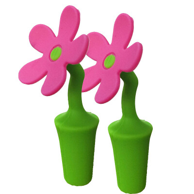 

Germany Fakerman Fackelmann Silicone Wine Bottle Seal Plug Wine Plug Flower Style 2pcs 530638122