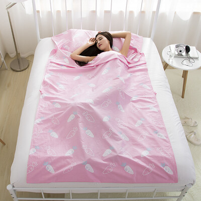 

LIVTOR travel hotel cotton printing bed sheets outdoor portable dirty anti-dirty cotton sleeping bag