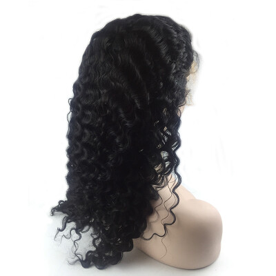 

Goss Hair Brazilian Hair Lace Front Human Hair Wigs For Black Women With Baby Hair Deep Wave Natural Color 130 Density