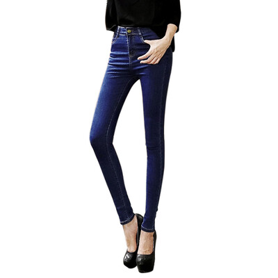 

Antarctic Nanjiren Jeans Women&39s Simple Slim Pants Pants Wild Pants Pants Pants Women&39s Autumn Blue 27 yards