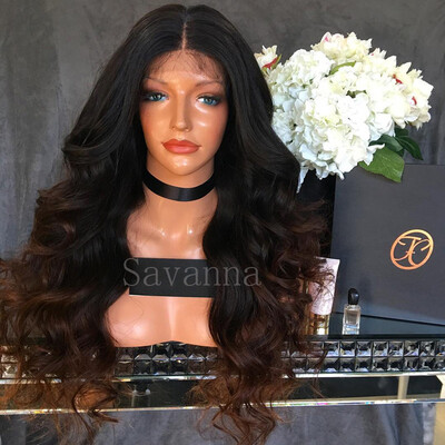 

9A Glueless Ombre Lace Front Human Hair Wigs Baby Hair Brazilian Ombre Full Lace Human Hair Wigs For Black Women Body Wave Wig