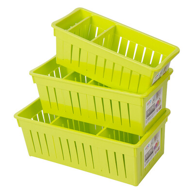 

[Jingdong supermarket] according to the empire EDO office table grid box storage box large and small set of pink 111719