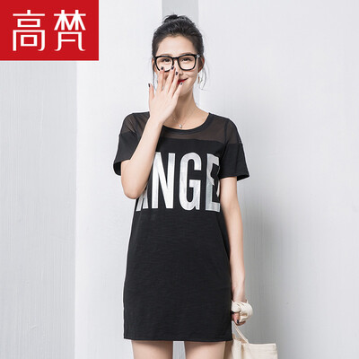 

Высокое ватиканское платье Slim Slim Short Sleeve Temperament Xia Xiaoqing New Sweet G1170148 Black 155 / S