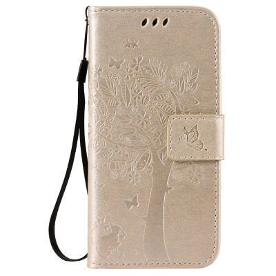 

Gold Tree Design PU Leather Flip Cover Wallet Card Holder Case for IPHONE 6