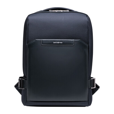 

New beauty Samsonite shoulder bag ultra-light business casual tide package 14-inch leather backpack big bag BQ8 11001 dark blue