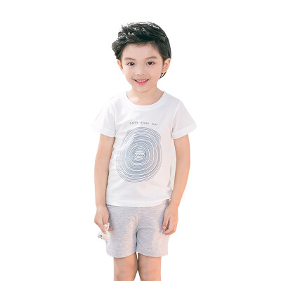 

Yu Zhaolin YUZHAOLINE Kids T-Shirts Summer Outdoors Boys Short Sleeve Shorts Set M426637 Happy Vortex 110 yards